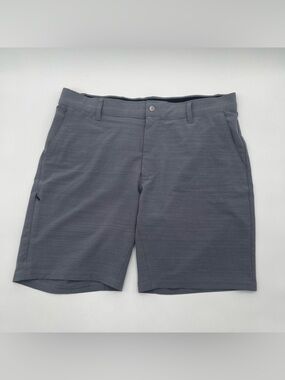 BYLT Shorts Mens 36 Kinetic Performance Stretch Chino Casual Hiking XL Gray